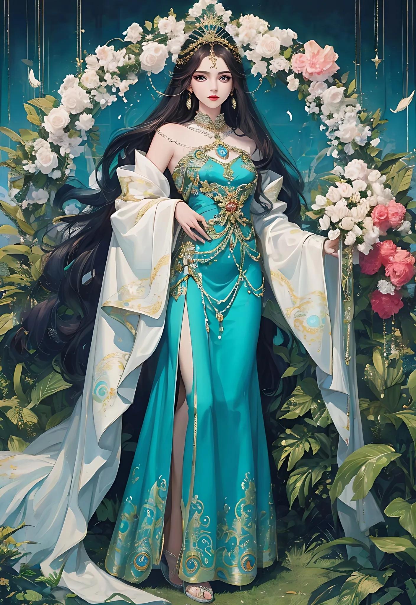 绝美孔雀公主,今日分享惊艳到你的古诗词