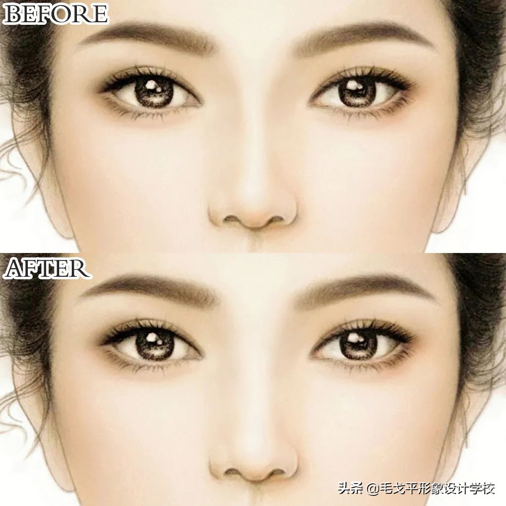 鼻影的万能画法,万能鼻子修容法