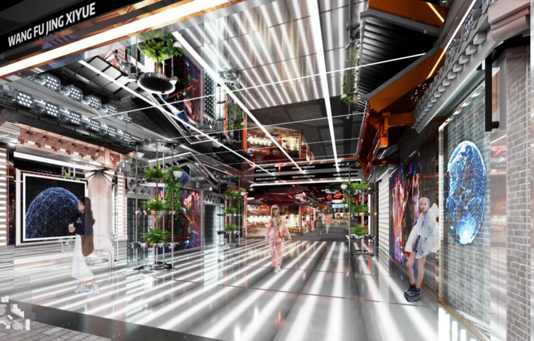 国潮购物中心外立面,4d空间购物中心设计理念