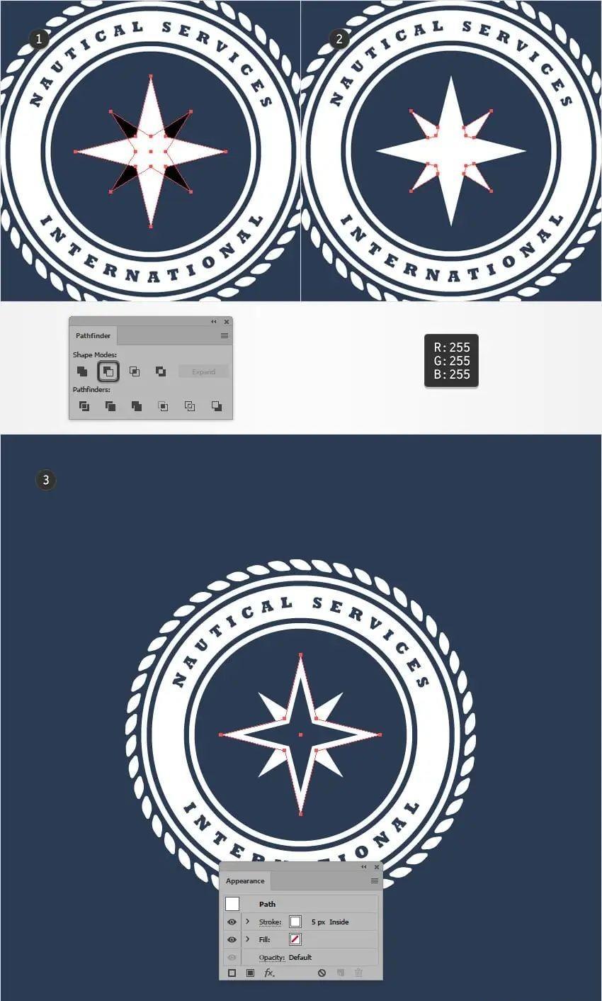 航海主题徽标,航海公司的徽标