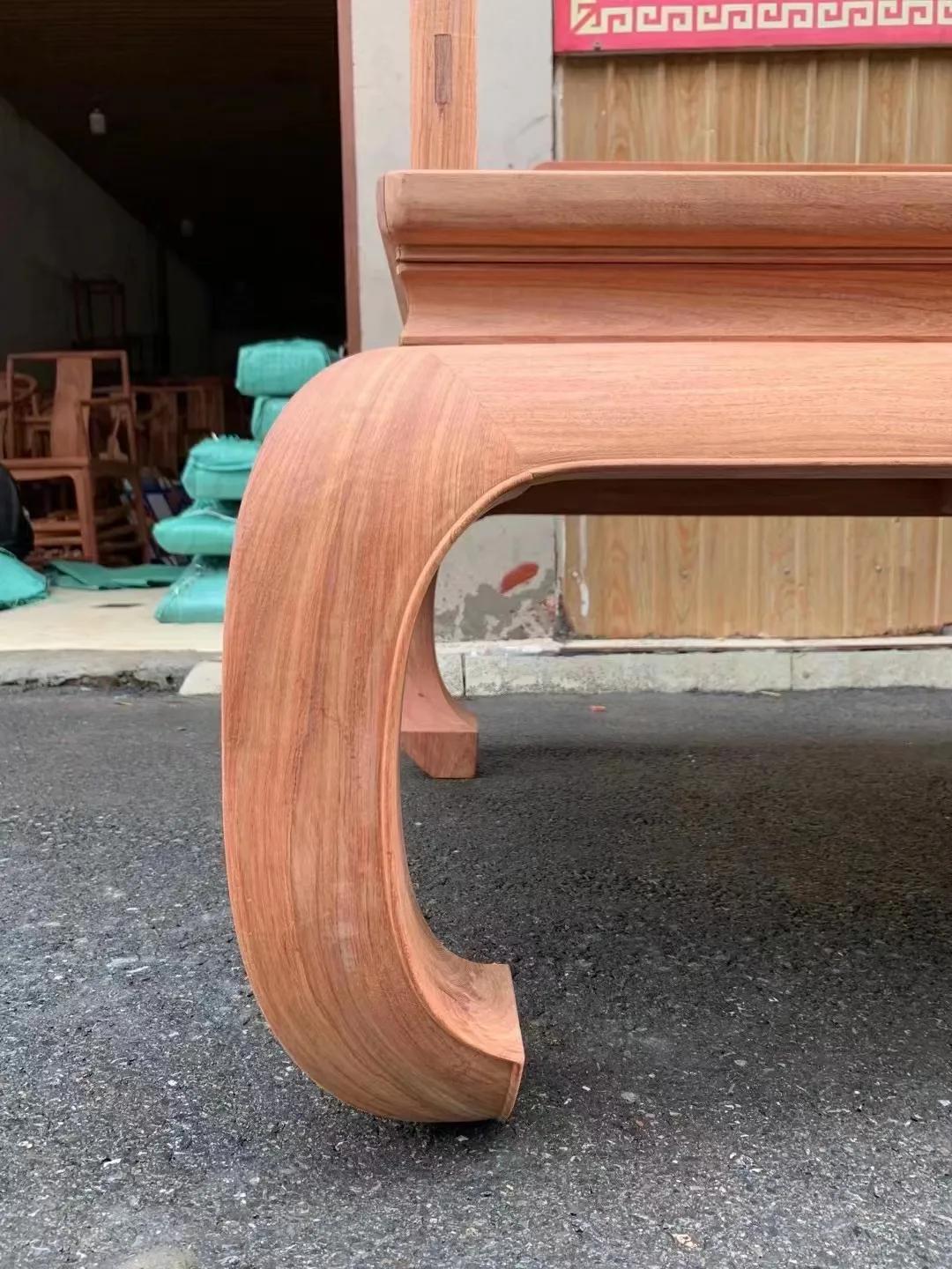 缅甸花梨曲尺罗汉床,缅甸花梨罗汉床红木家具厂家批发