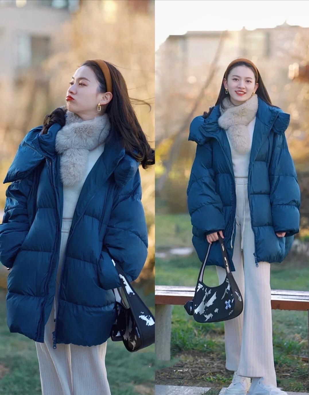 冬天穿羽绒服暖和,冬天穿裤子好看又保暖