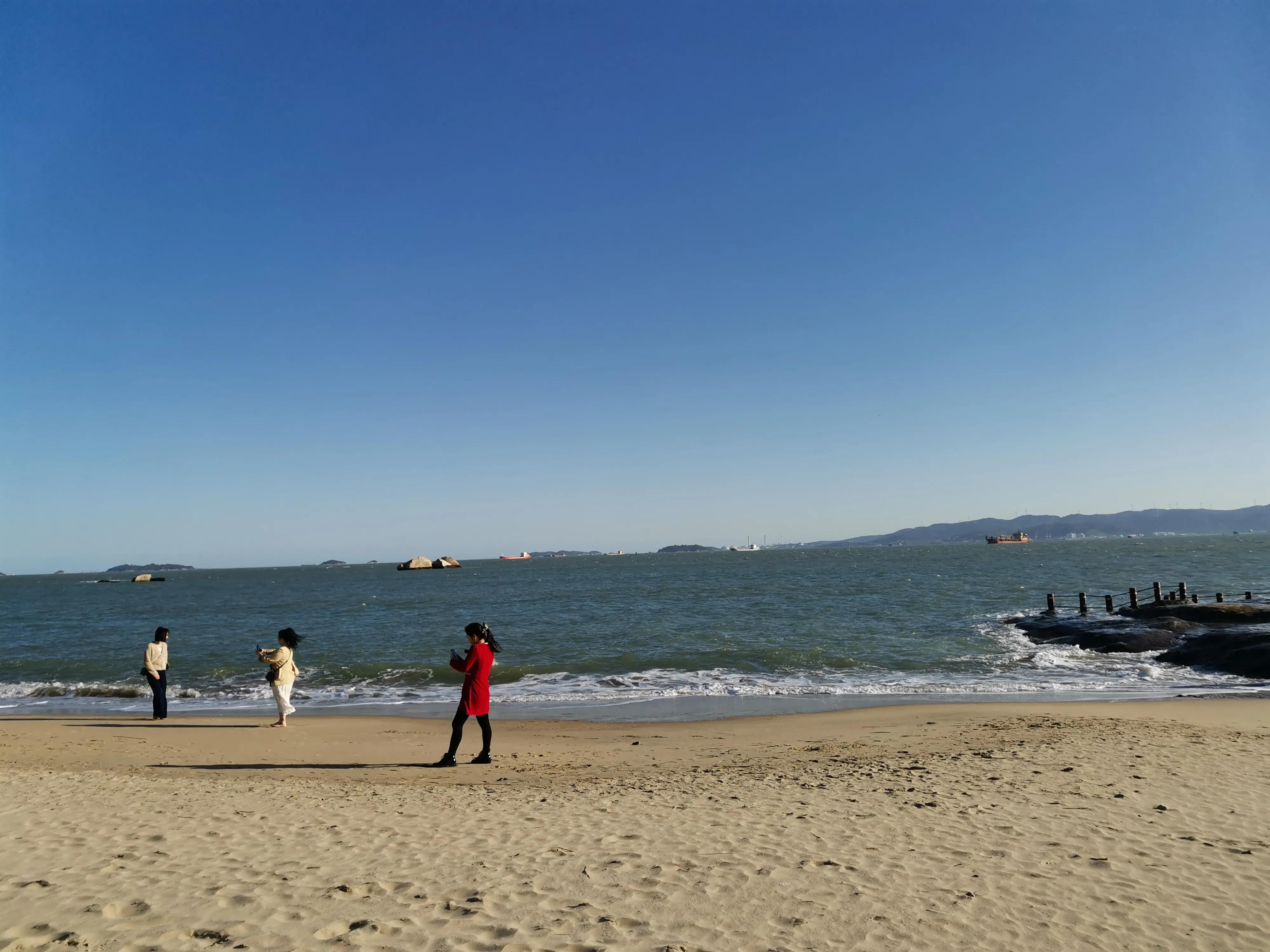 厦门的蓝天白云大海,厦门的海厦门的天空
