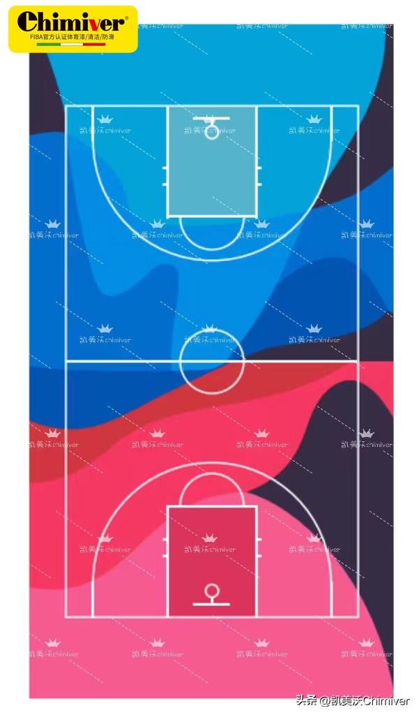 篮球场地板设计,篮球馆木地板配色设计