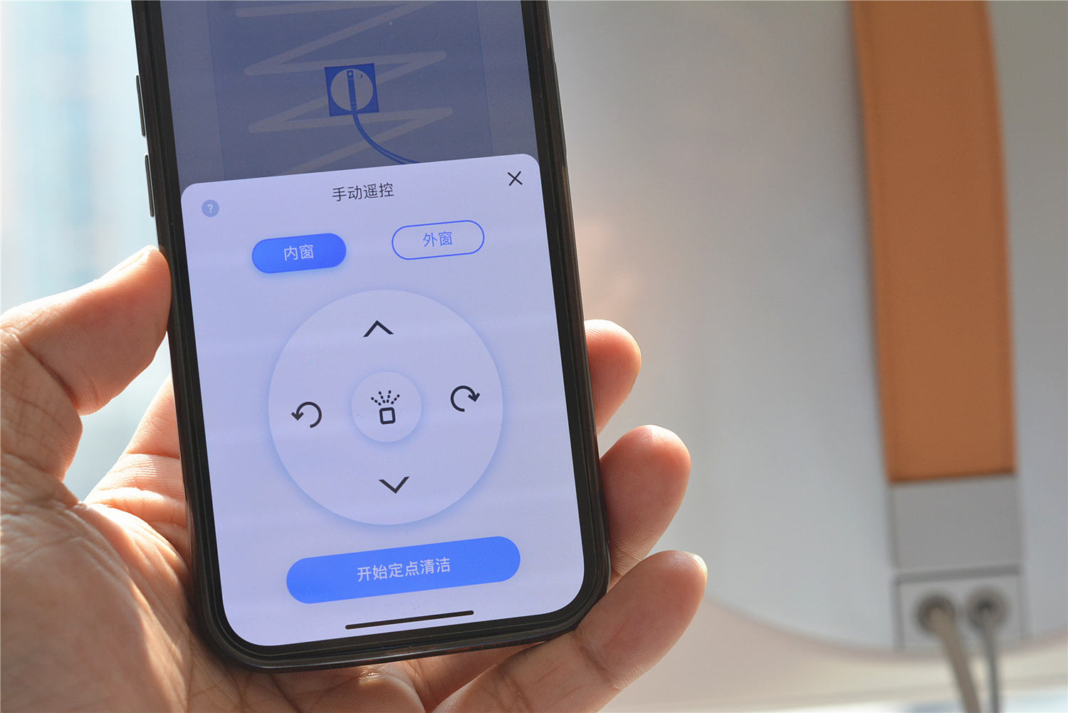 科沃斯擦窗教程,双向自动喷水擦玻璃