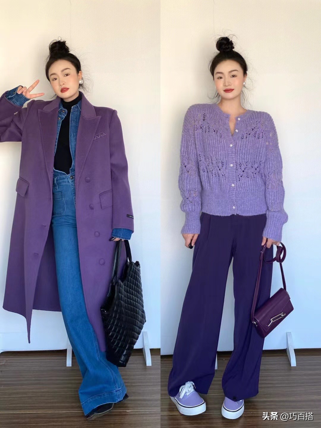 穿腻了黑白灰试试这些色彩搭配,穿衣搭配冬天别再穿黑白灰了