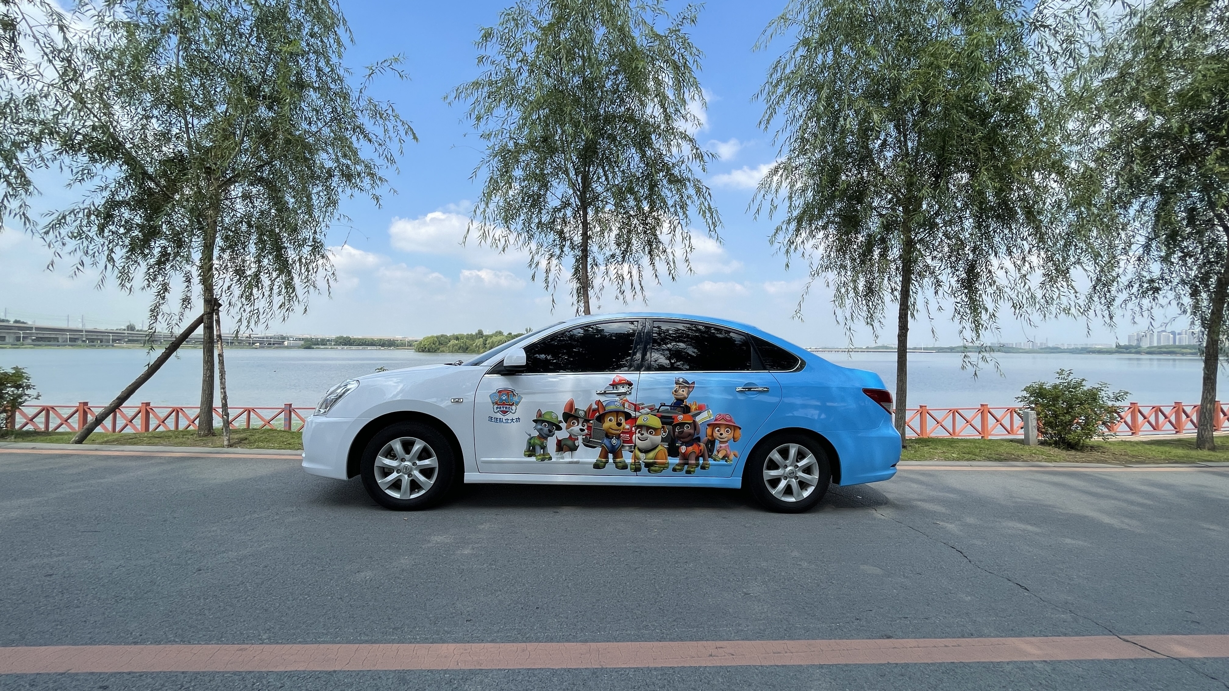 汪汪队立大功汽车贴纸,汪汪队立大功汽车大贴纸