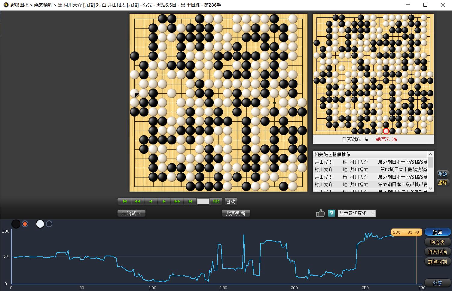 井山裕太擂台赛,井山裕太vs一力辽