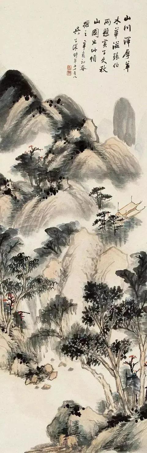 国画山水画中的四季的景色,35幅绝美山水图这才是国画的灵魂