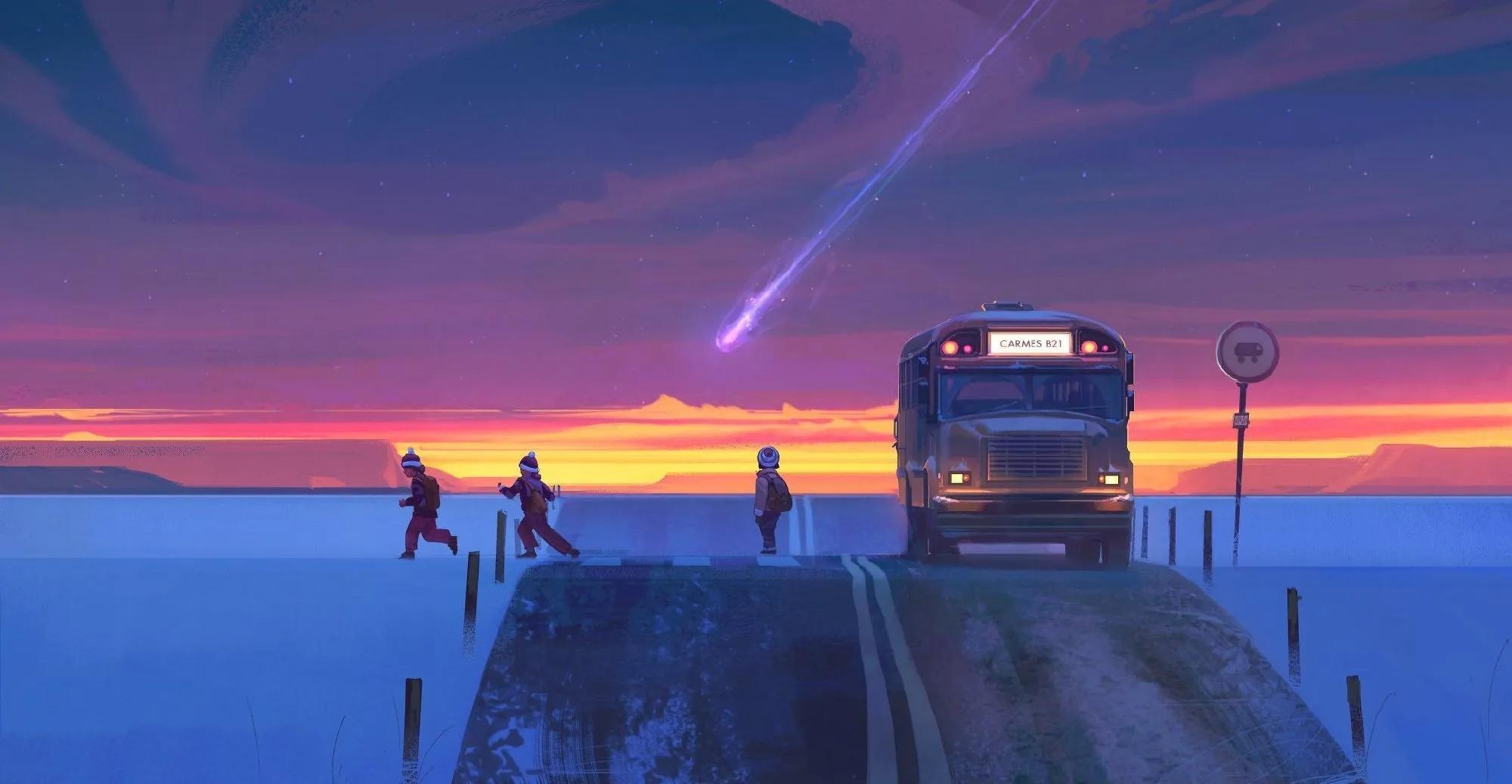 一组极具个人风格的插画,一组很有意境的插画