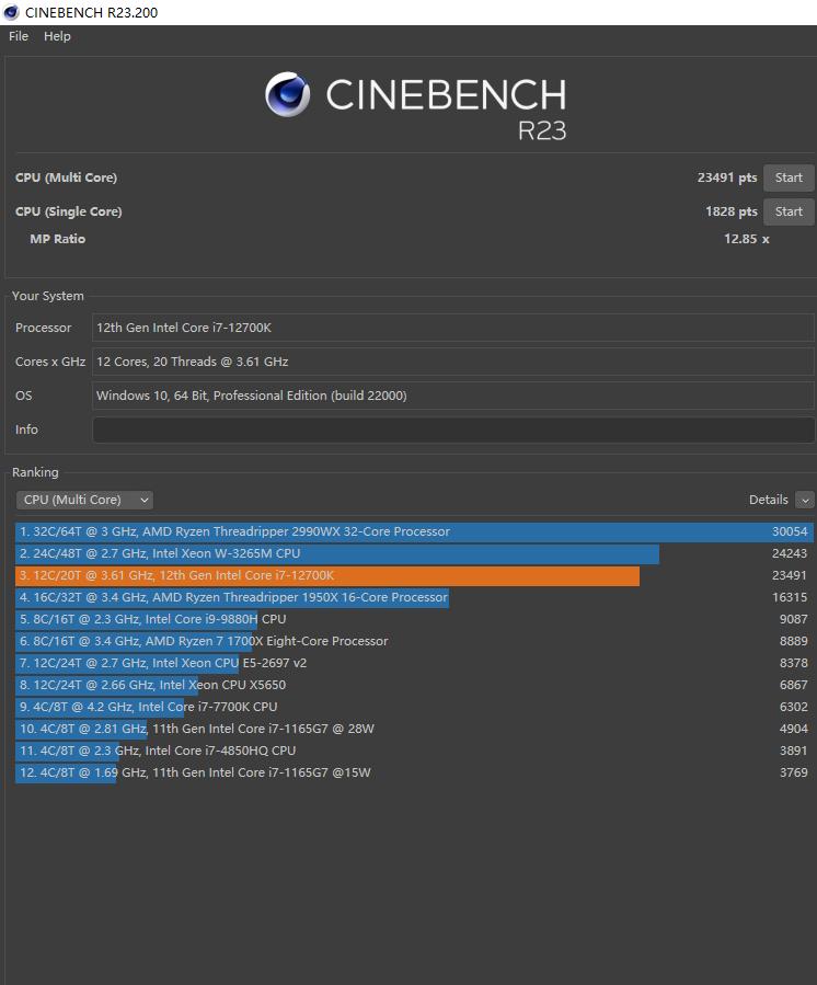 intel十二核二十四线程,intel十二代异构处理器