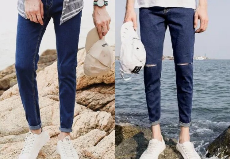 高腰微喇牛仔裤腿粗,胯宽腿粗牛仔裤子推荐