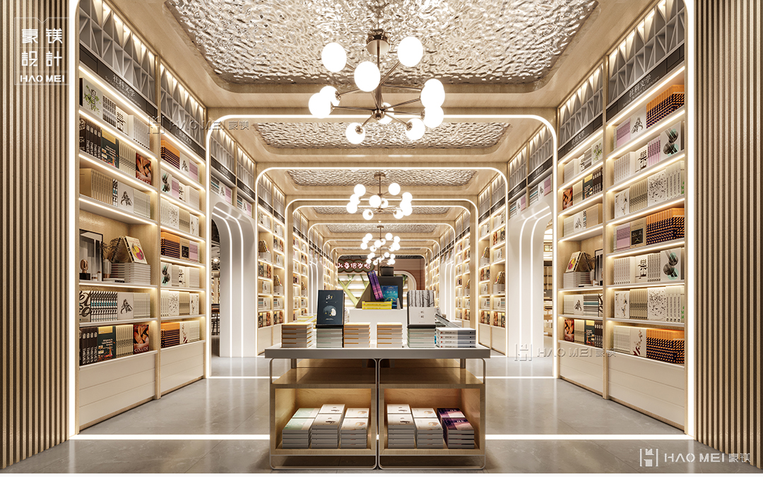 书店装修报价明细表全包,书店简单装修设计