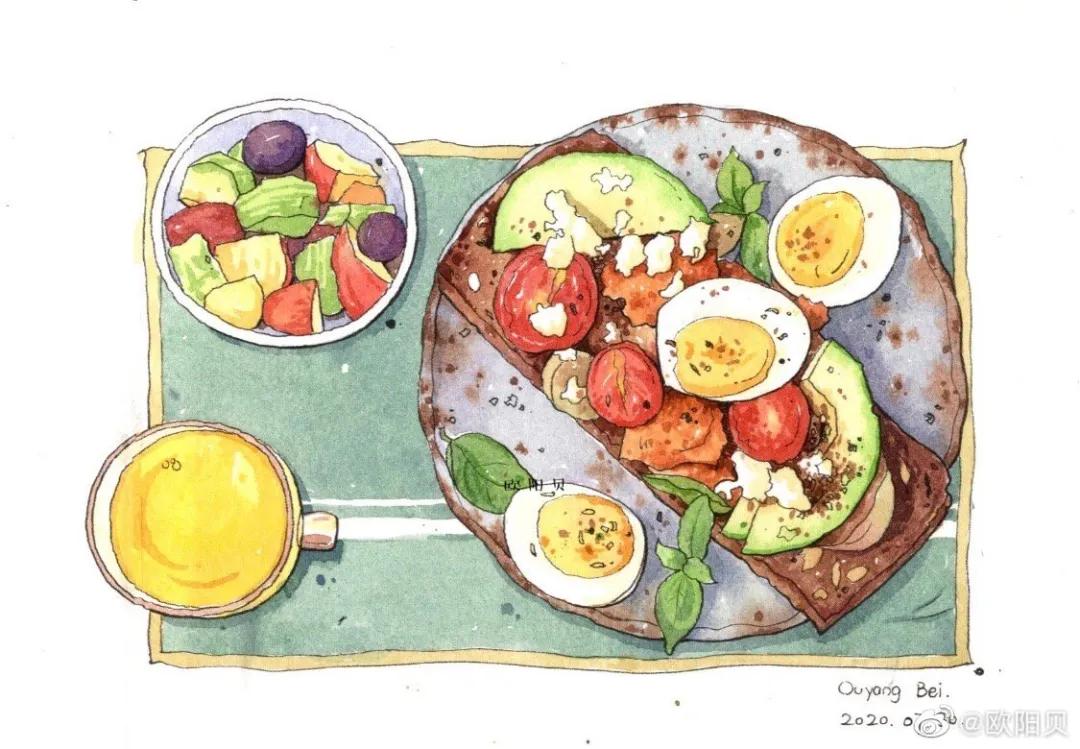 95后女孩画山水画,95后女大学生画山水课堂