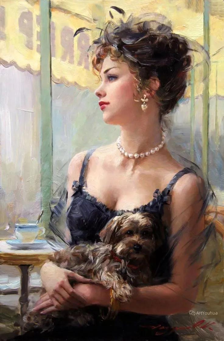 俄罗斯康斯坦丁的油画,康斯坦丁天空之镜油画