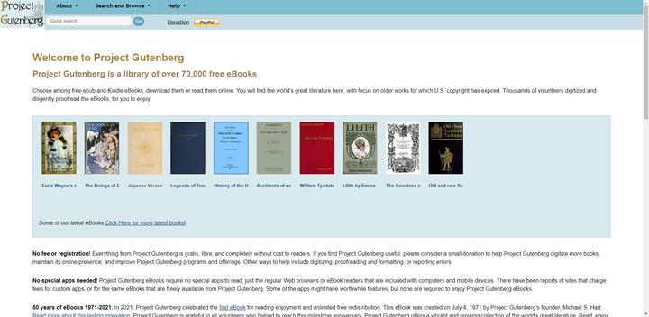 可以免费阅读的电子书,10个免费英文电子书下载网站