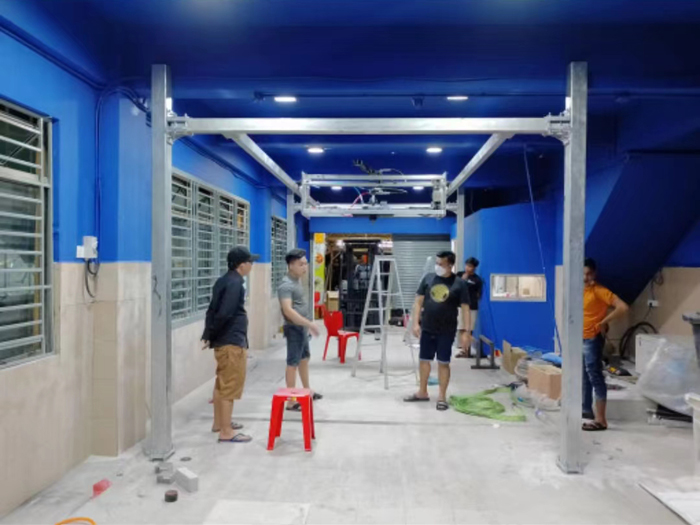 海外安装设备,镭鹰s90洗车机视频