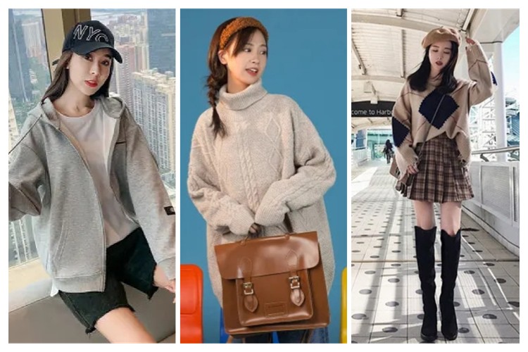 秋天西装套装女装气质,秋天穿搭女小个子气质卫衣