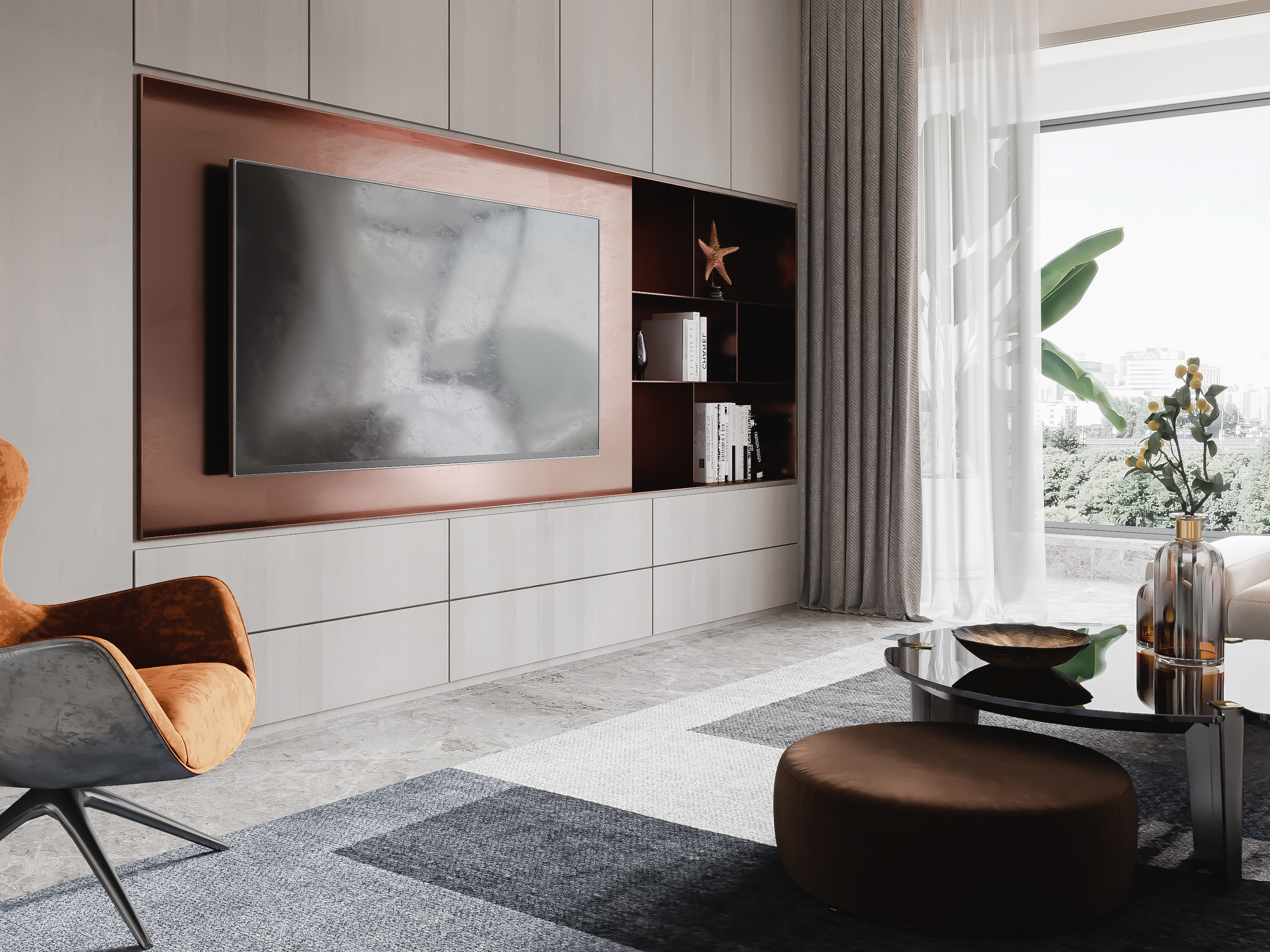 成都130平暖色系现代风，这样的设计装修，真想天天腻在家里