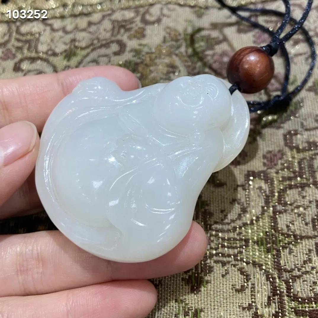 和田玉羊脂白玉雕刻弥勒笑佛挂件,和田青玉弥勒佛摆件价格