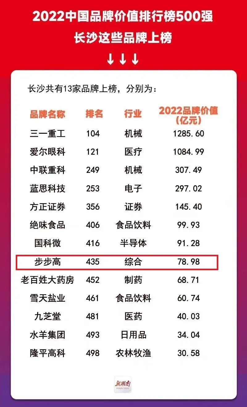 步步高中国品牌,步步高世界500强排名