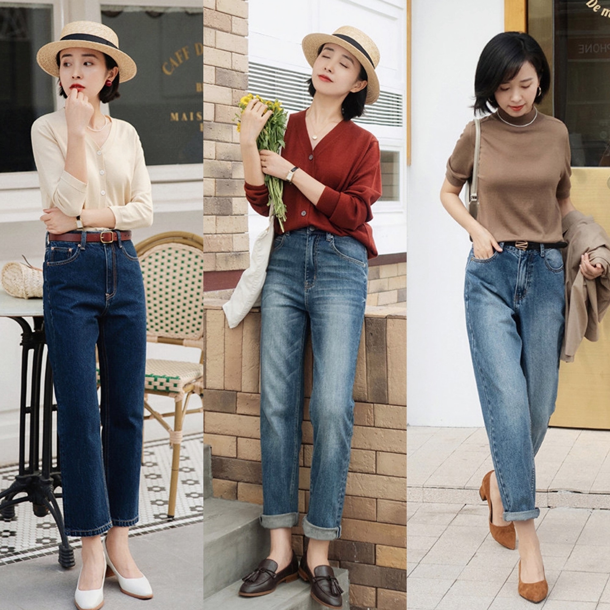 今年最流行的裤子显高显瘦,今年最火阔腿牛仔裤搭配鞋