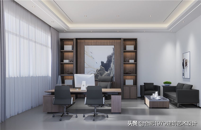 合肥办公室设计装修效果图,合肥办公室高档装修风格