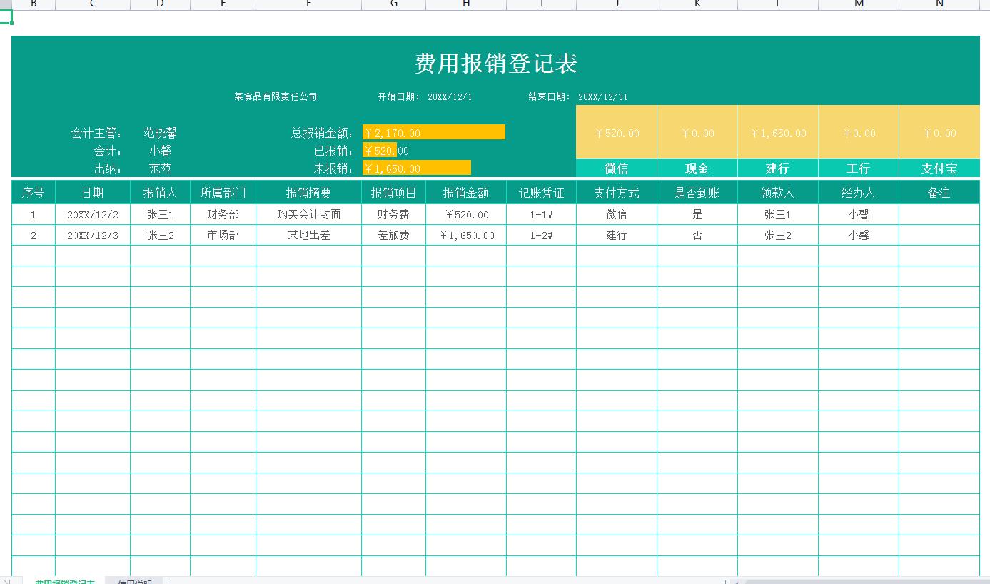 报销表格汇总自动计算,费用报销excel表格自动计算视频