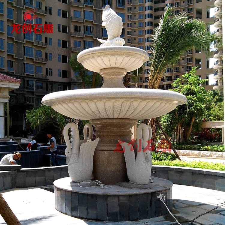 石材雕塑喷泉效果图,不锈钢景观水钵喷泉制作