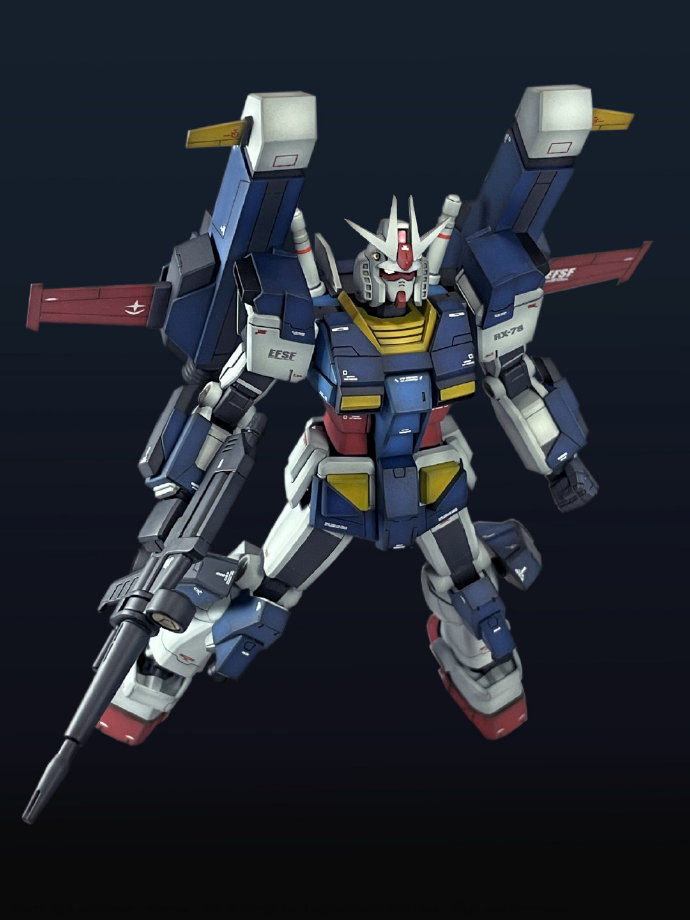 机动战士高达重火力背包,rx-78-2高达模型