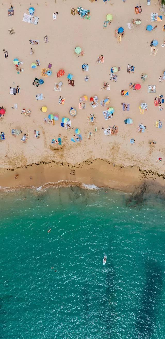 美丽的碧海蓝天壁纸,2018蓝色大海夏天壁纸