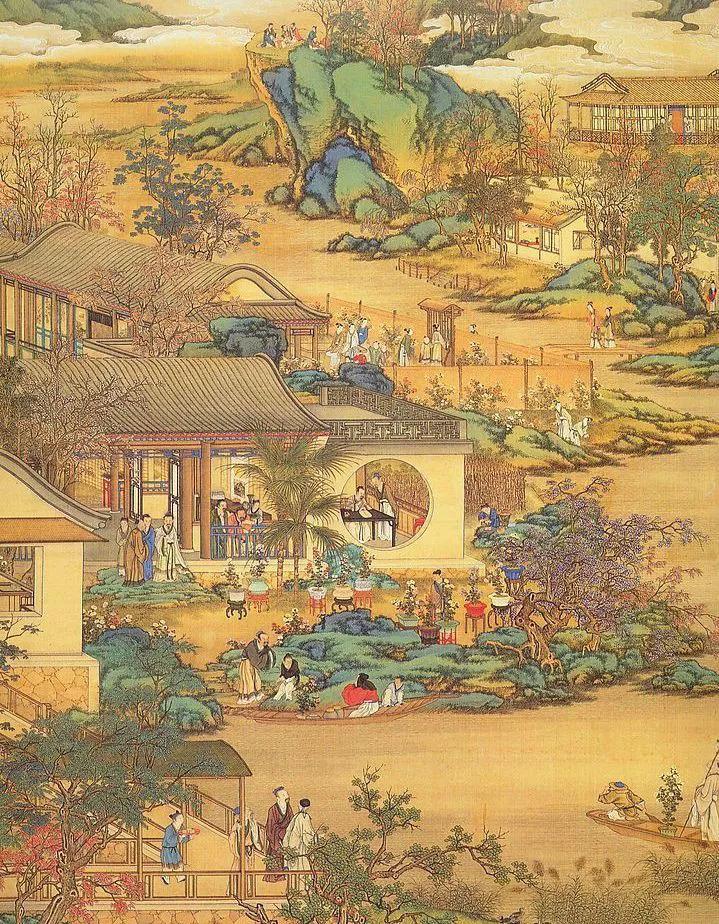 花鸟山水古画图片大全,中国名画山水画花鸟画