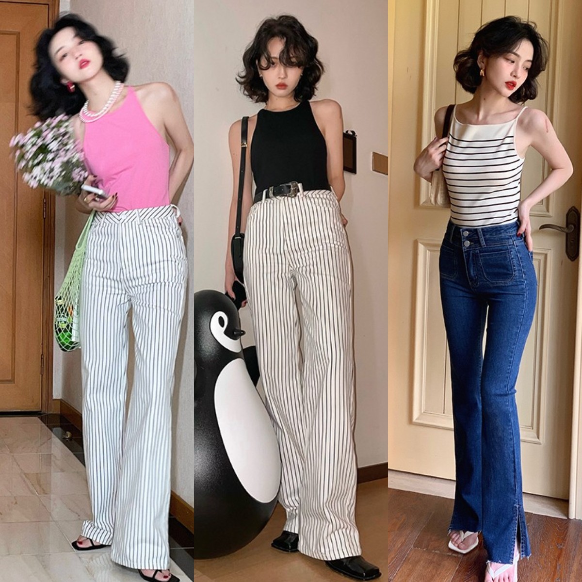 夏日穿这些裤子让你显瘦又显腿长,小个子显瘦显腿长裤子推荐