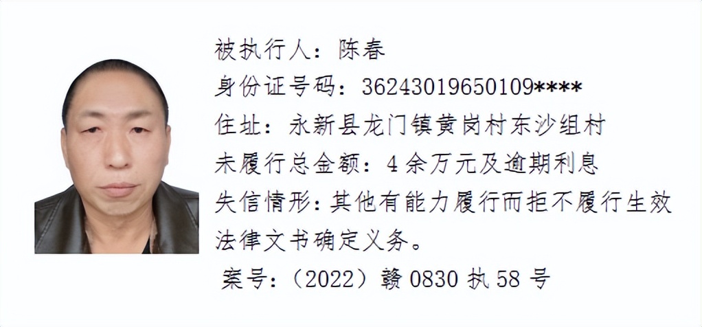 欠了几千元都不还，和他们打交道请小心！吉安这64人被曝光！