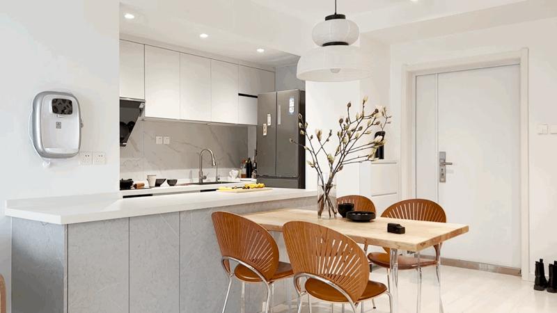 奶油白简约别墅,奶油白原木风小户型