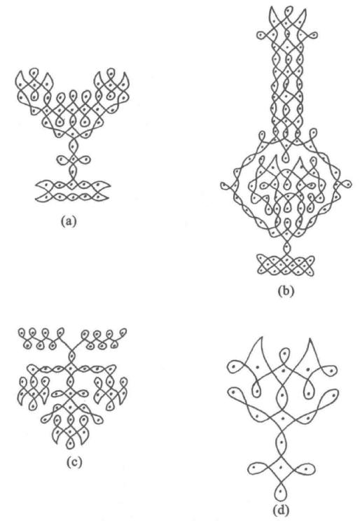 印度富人门口画图案,印度地板画