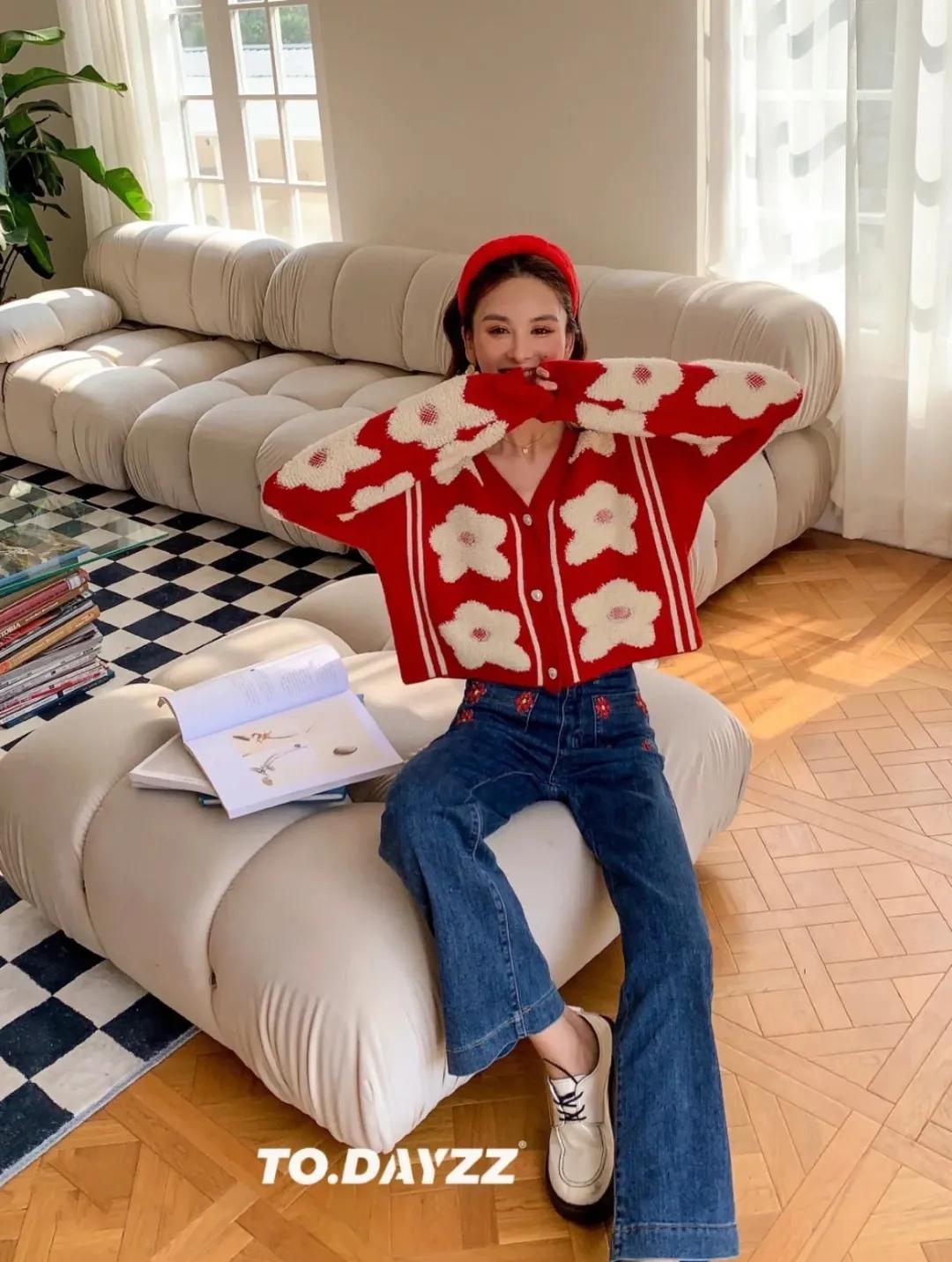 新年当然是穿红色最应景！不过节也想穿