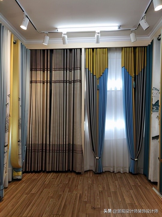 窗帘壁纸店装修,广州窗帘店设计案例图片