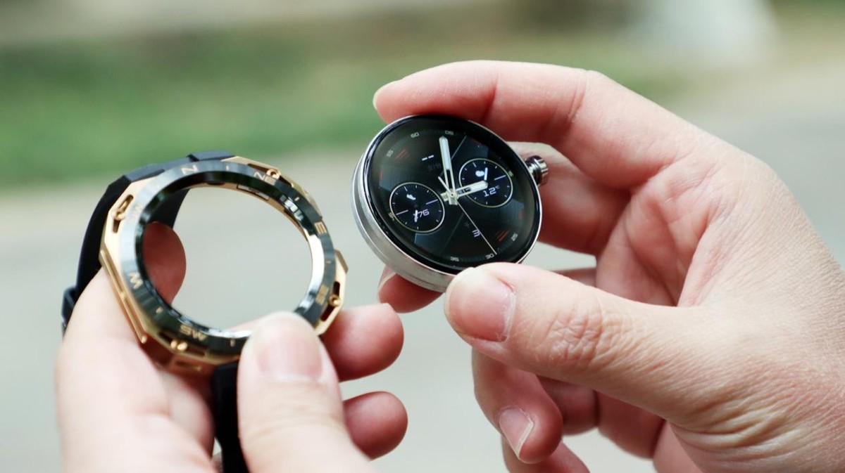 华为WATCHGTCyber表壳设计,华为WATCHGTCyber独立机芯智能手表