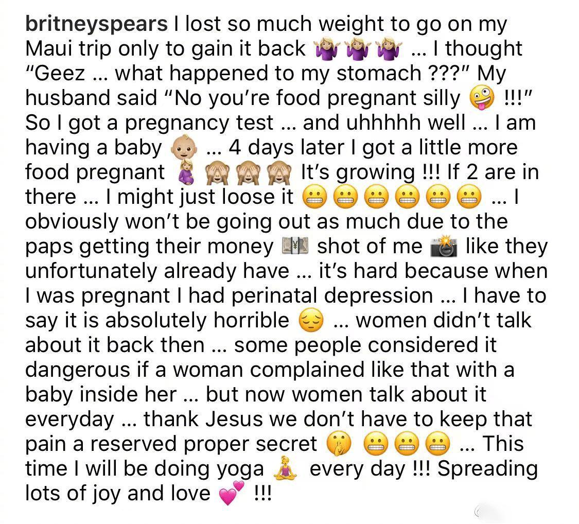 布兰妮官宣离婚后首现身,40岁布兰妮喜得三胎女儿