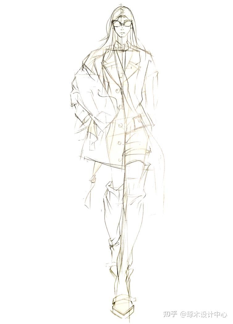 服装设计手绘图怎么学,2021北服服装设计考研手绘题