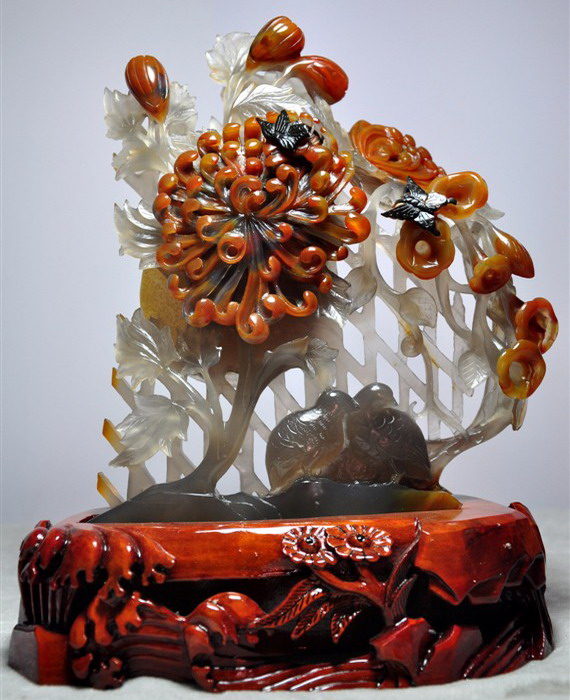 玛瑙人物雕件摆件,各种玛瑙精品作品欣赏