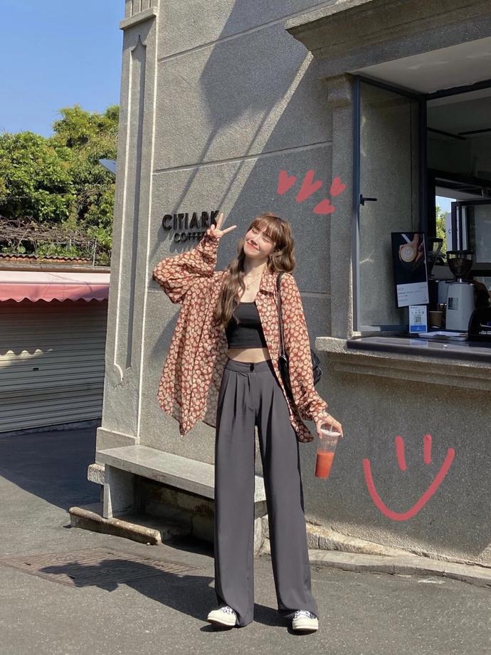 150小个子显高穿搭阔腿裤女,小个子如何选择阔腿裤显瘦显腿长