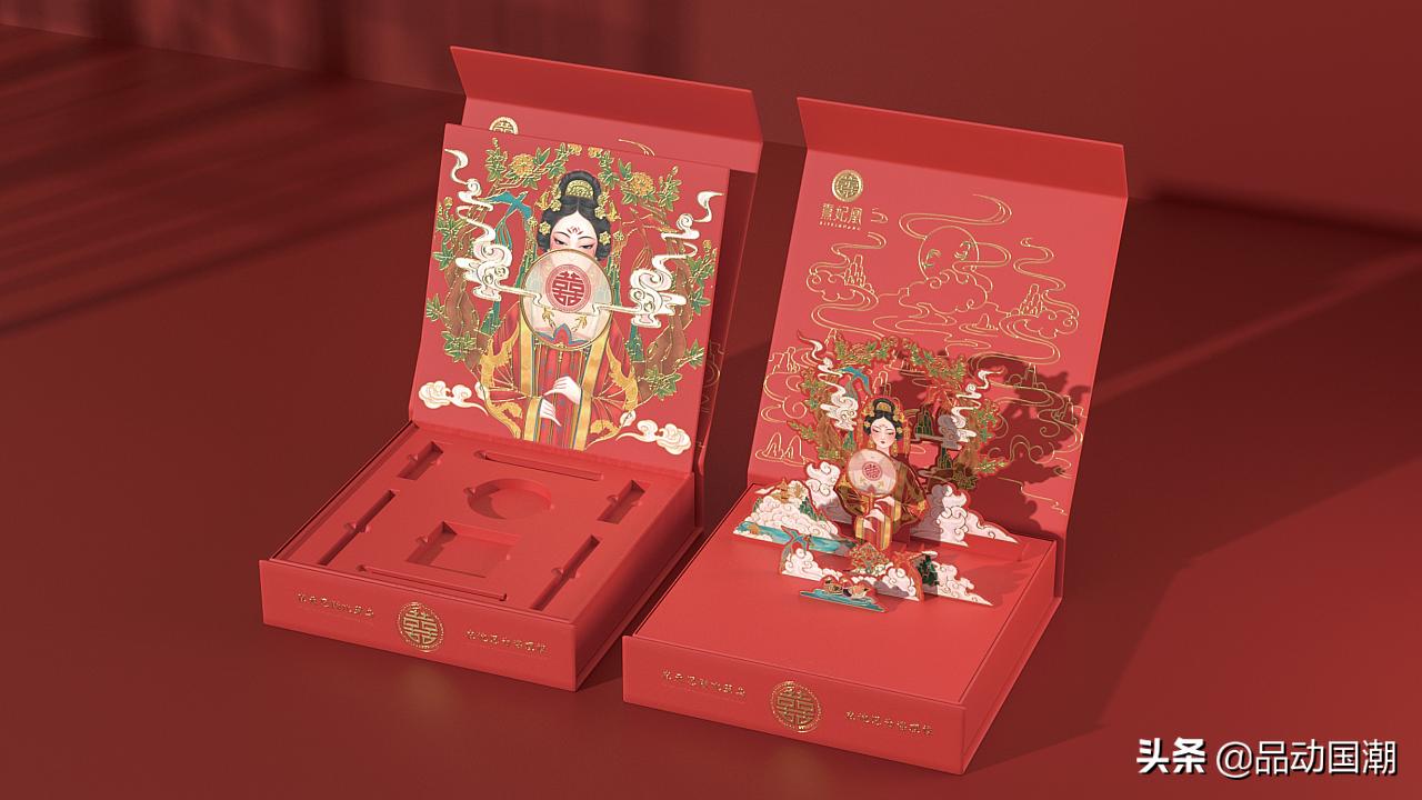 国潮美妆8件套,国潮风尚彩妆套7件套