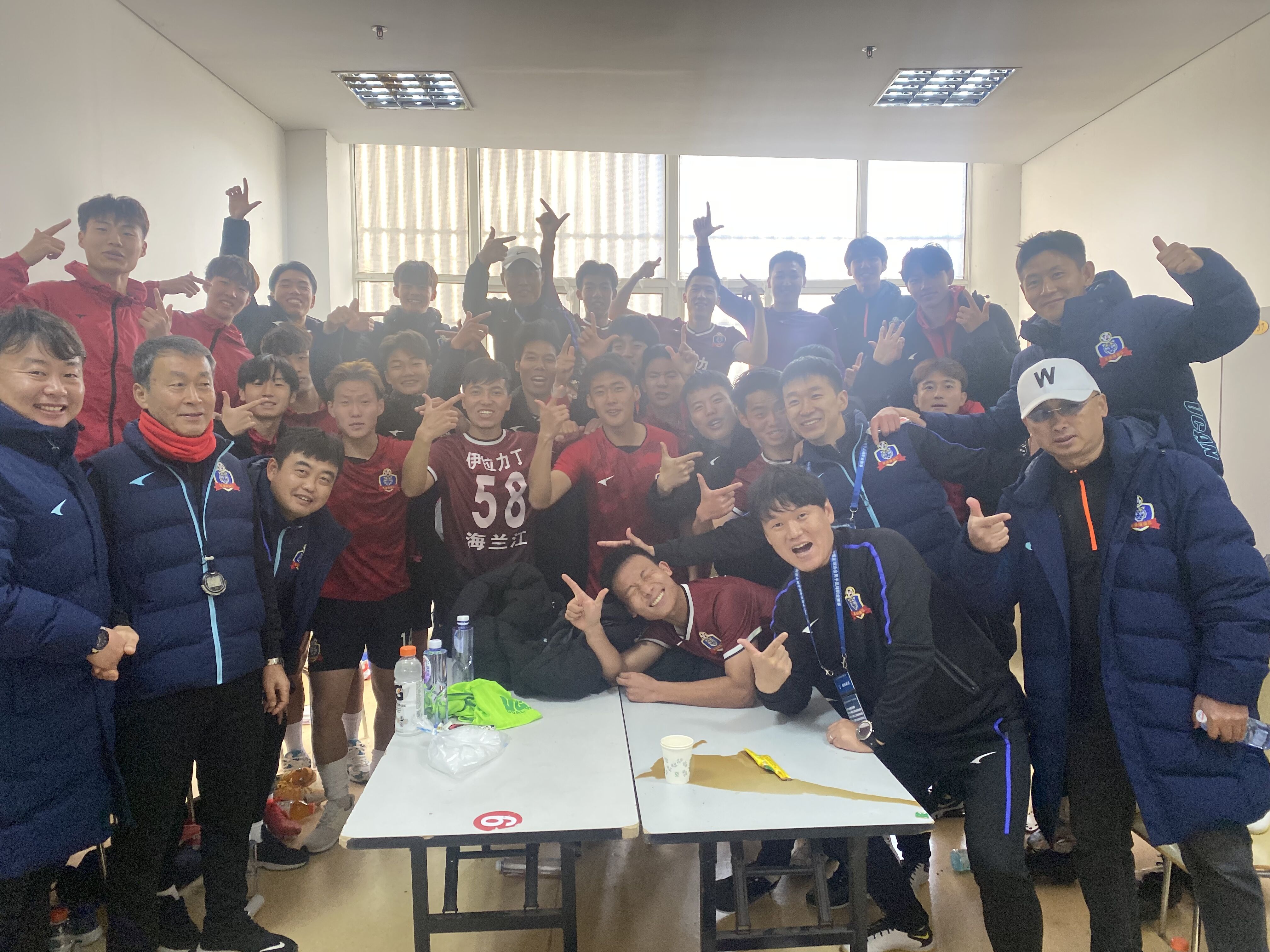 延边龙鼎赛前训练,延边龙鼎一线队训练