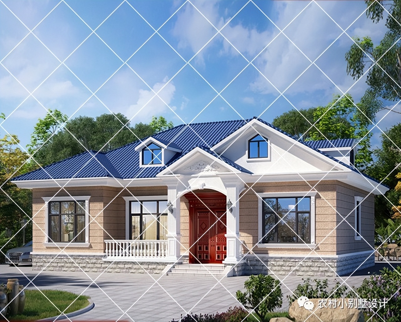 一层半层小别墅新款农村自建房,农村自建房一层别墅设计最新款