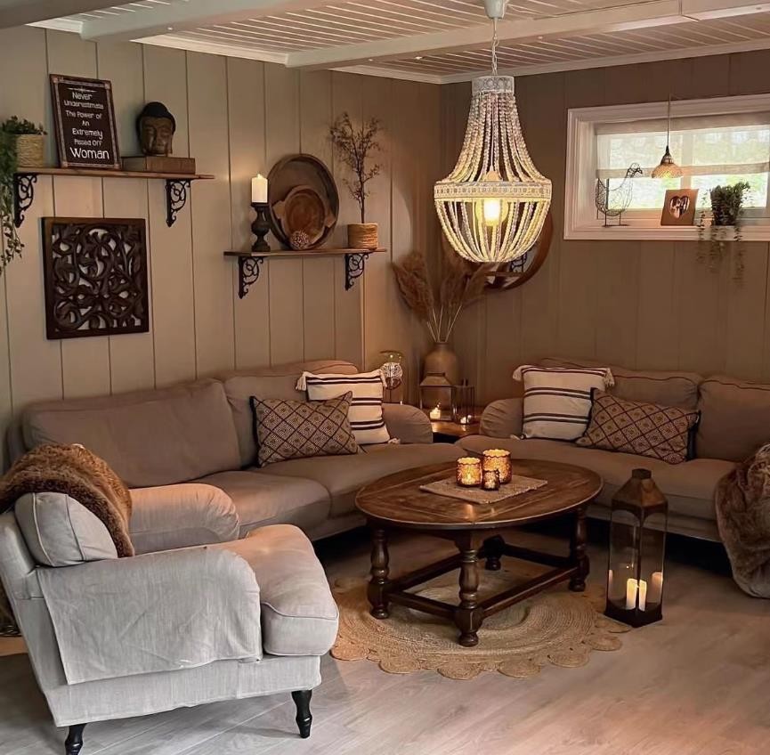 54岁挪威太太亲手布置家，改造旧家具自己做手工，不奢华却暖暖的