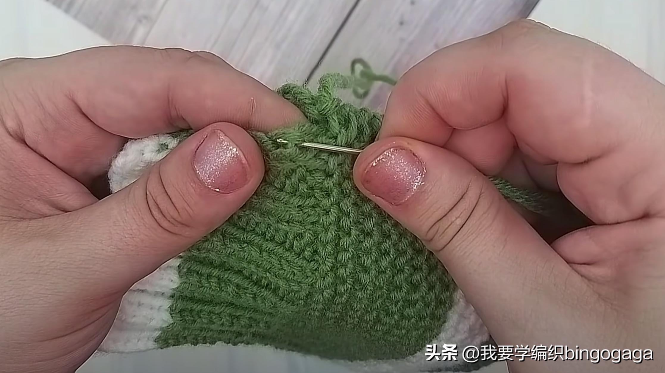 一片式毛线袜的织法,一片式织袜子