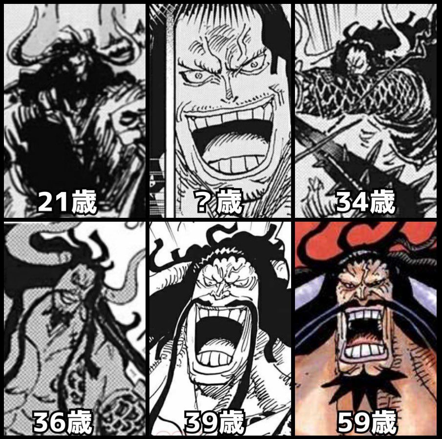 海贼王最开始的凯多剪影,海贼王长得一模一样的人