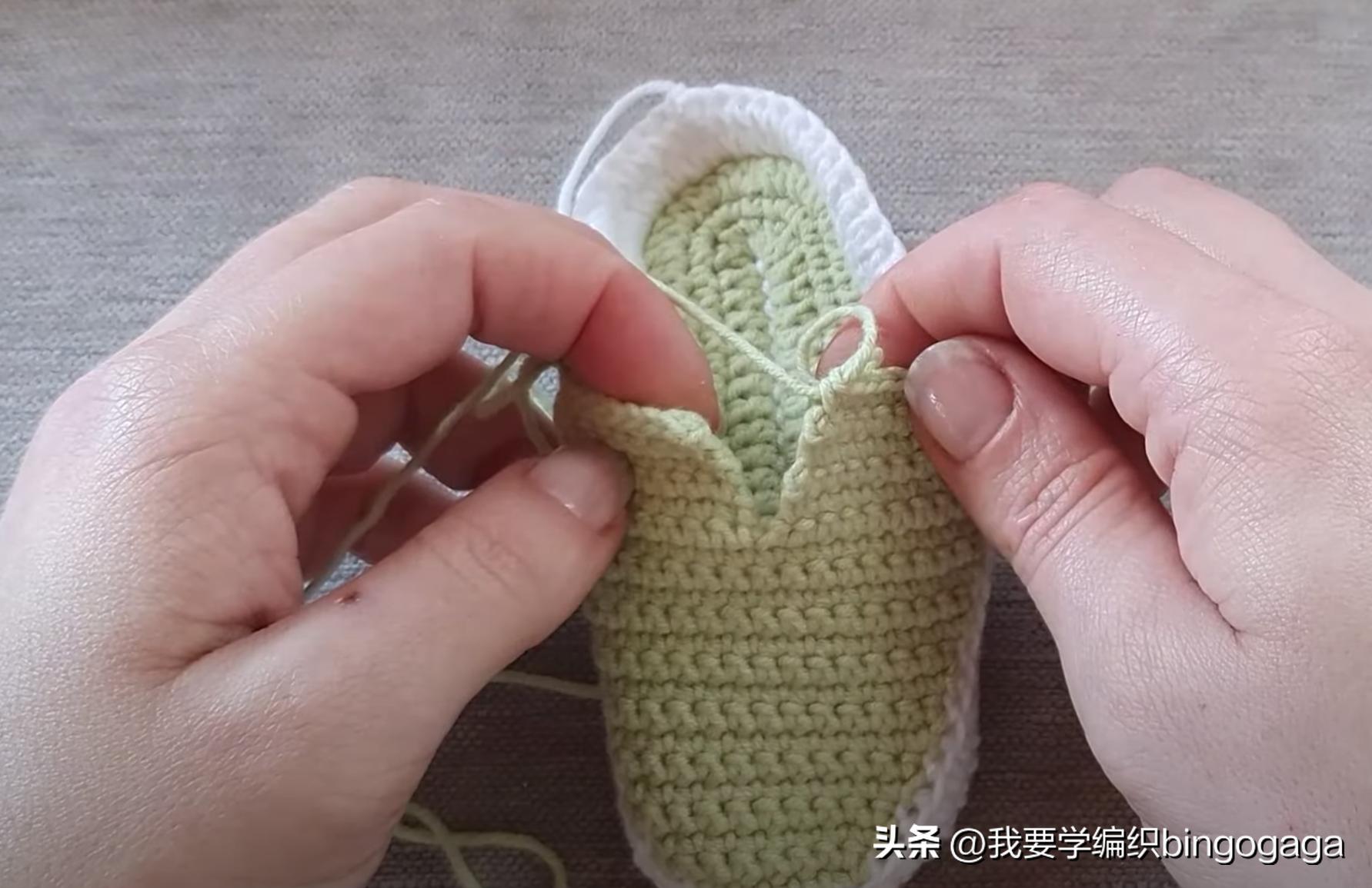 简单易学钩婴儿鞋教程,简单易学的婴儿钩鞋